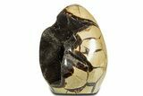 Polished Dragon Egg Septarian Geode - Free-Standing #344451-2